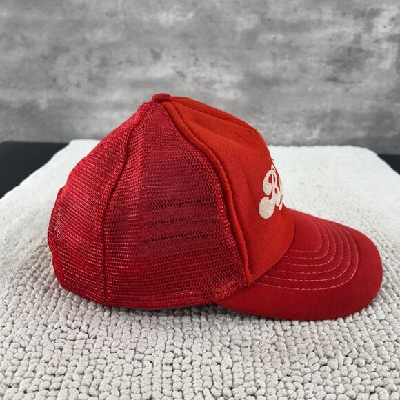 Vintage Budweiser Beer Mesh Snapback Trucker Rope Hat OSFA King Of Beers Cap Red - Picture 5 of 11